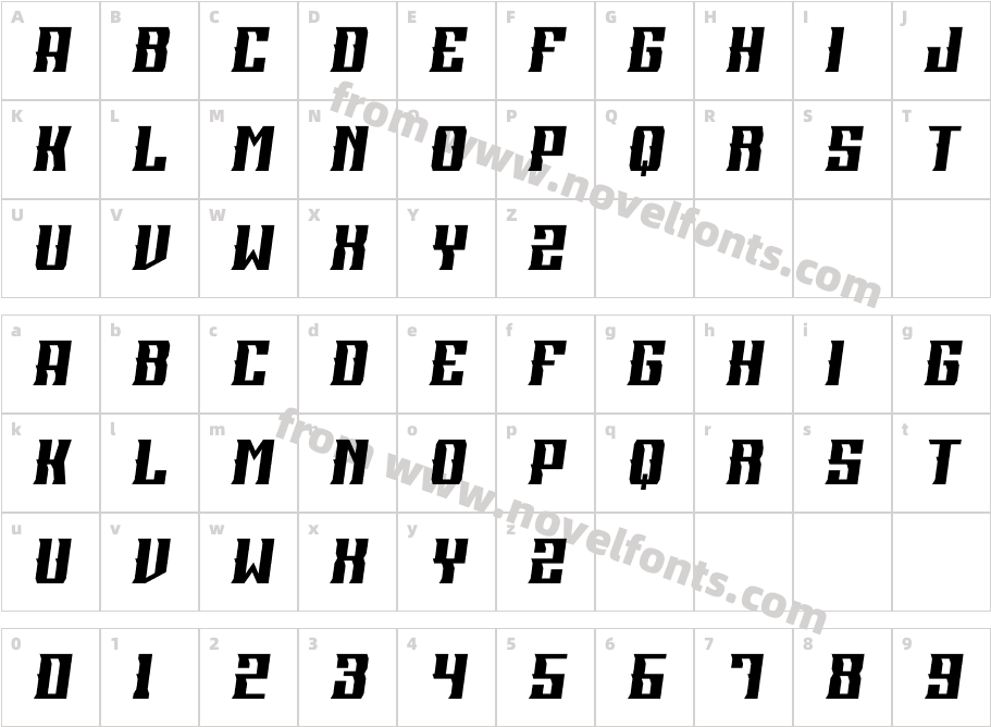 Quick Driver RegularCharacter Map