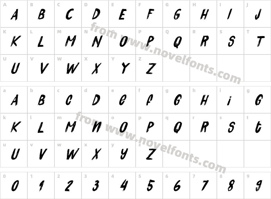 Quick Pick ItalicCharacter Map