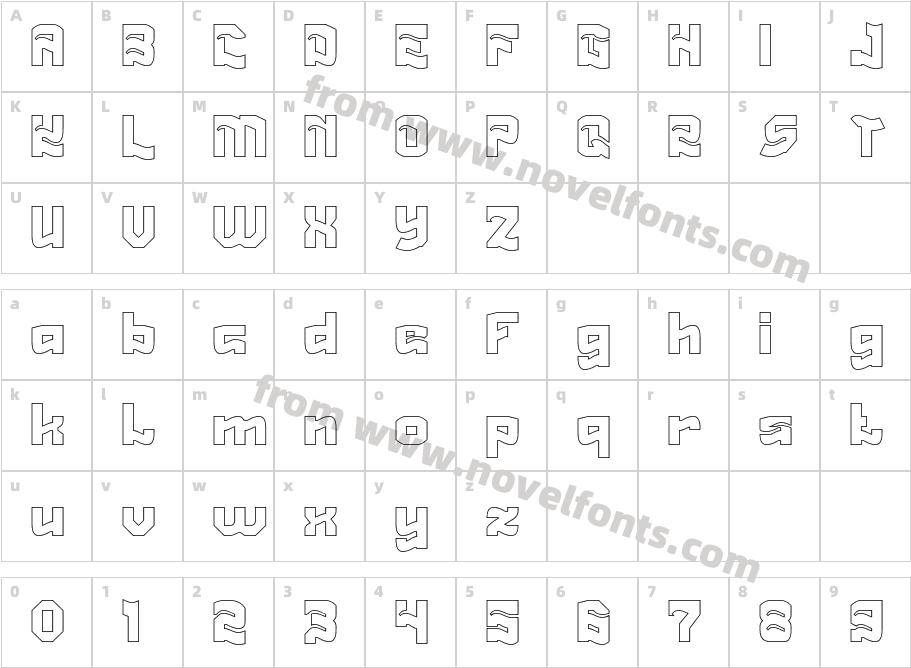 Quirky Style HollowCharacter Map
