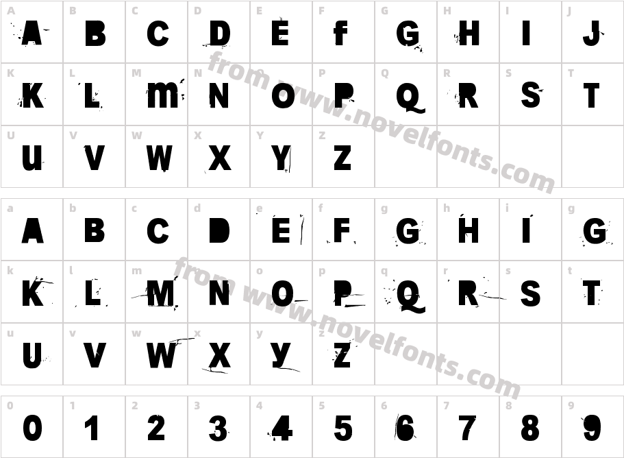 More is less 22Character Map