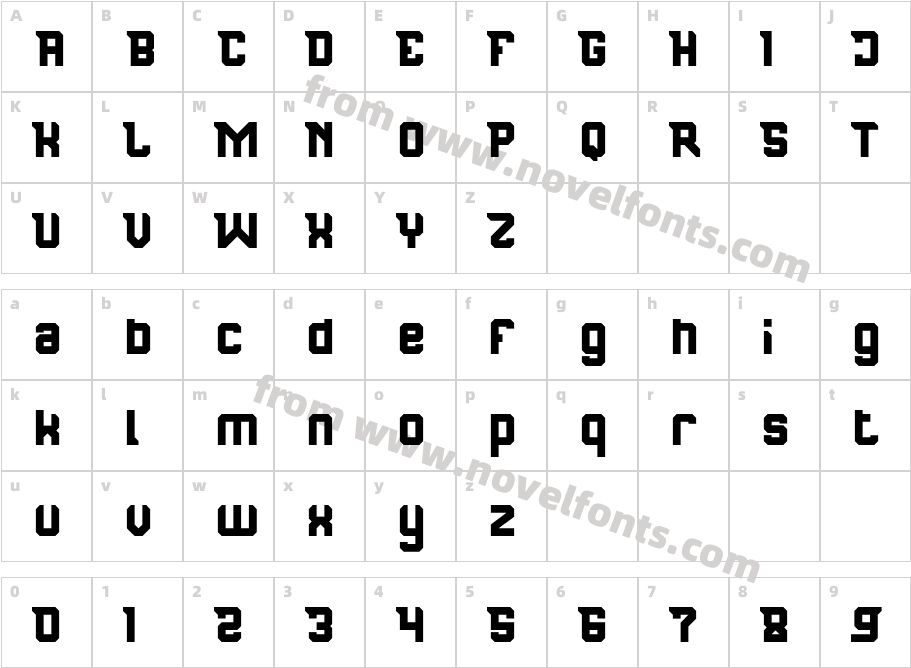 REPUBLIC NINECharacter Map