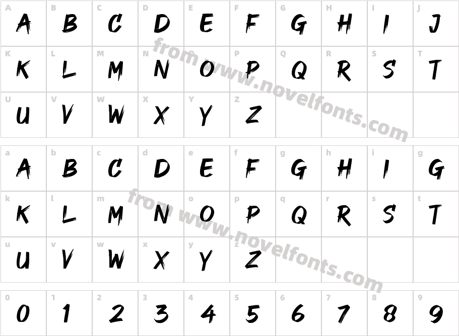 REVANT RegularCharacter Map