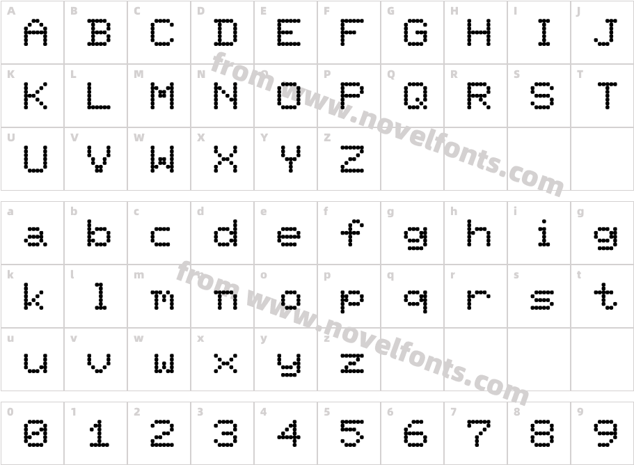 REYKJAVI Kfont RegularCharacter Map