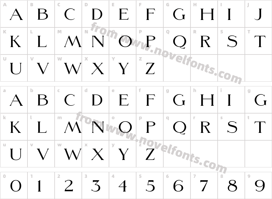 MorefrenCharacter Map