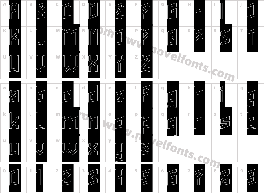 ROCK ALTERNATIVE Hollow InverseCharacter Map