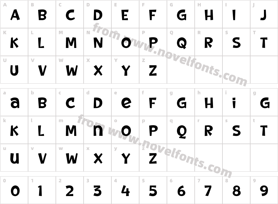 RUZACK MOJOKCharacter Map
