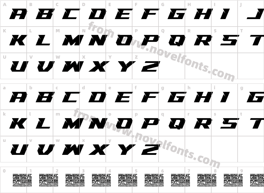 Racing Engine SharpsCharacter Map