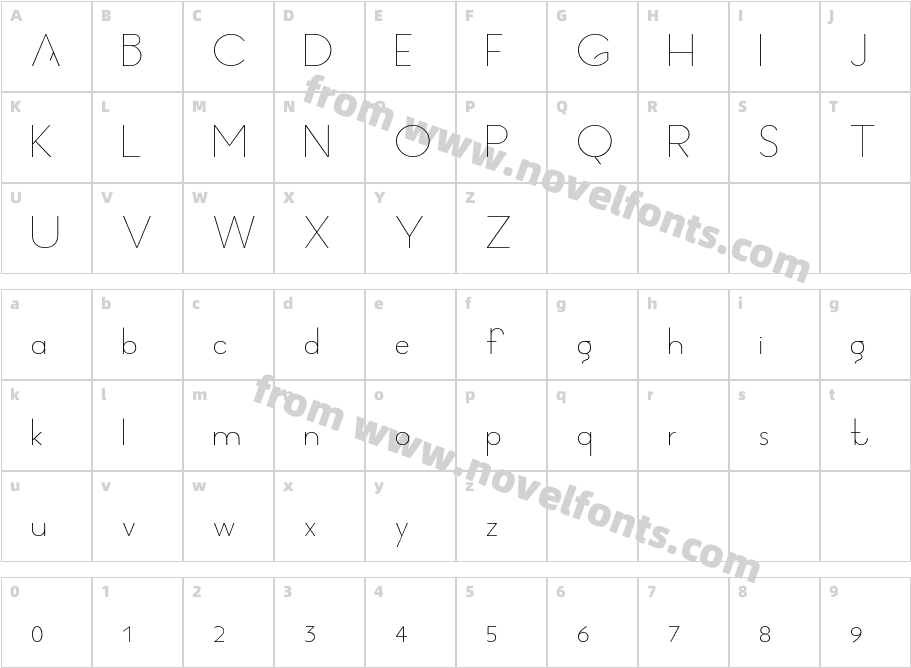 Radder ThinCharacter Map