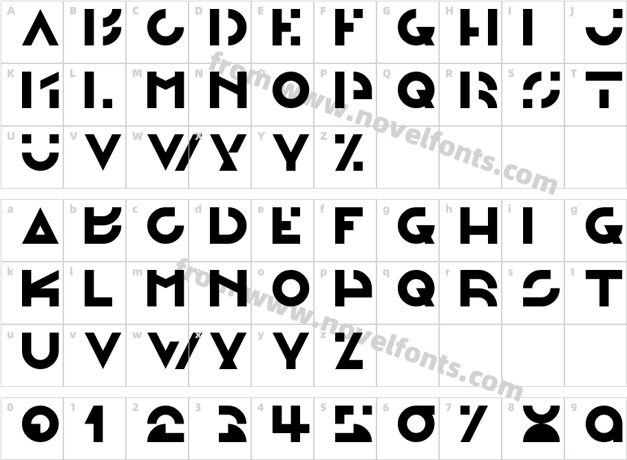 Morgante RegularCharacter Map