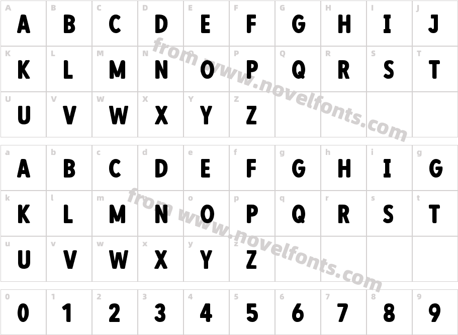 Rainbow Summer Font 7 RegularCharacter Map