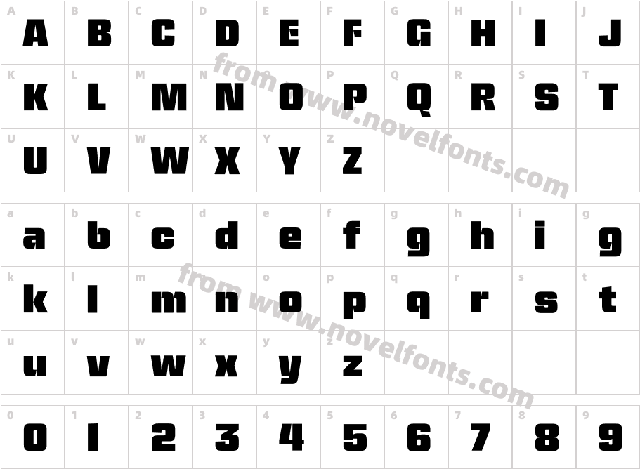 Ramsey Test Black ExtendedCharacter Map