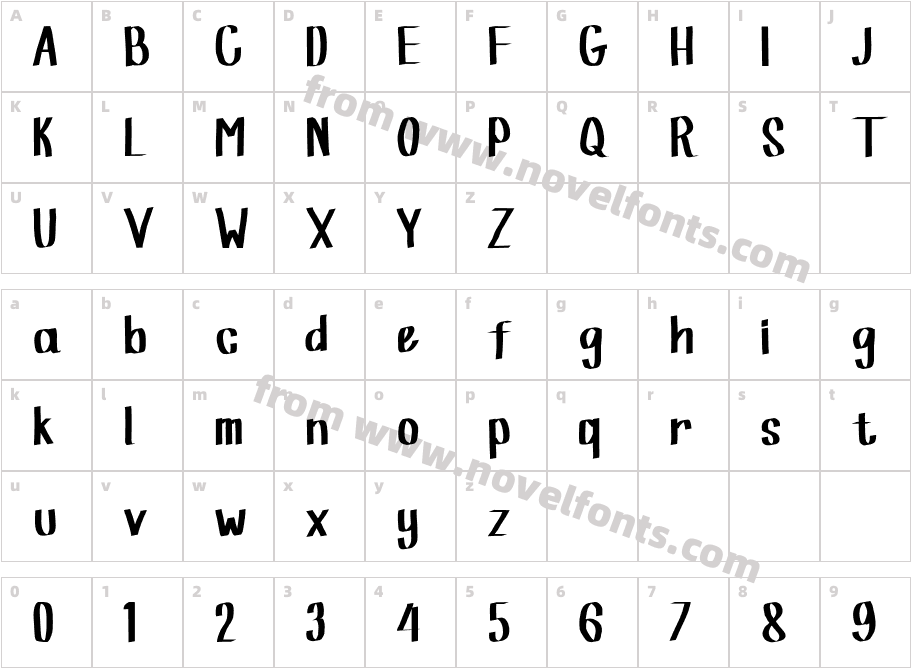 RaniaquCharacter Map