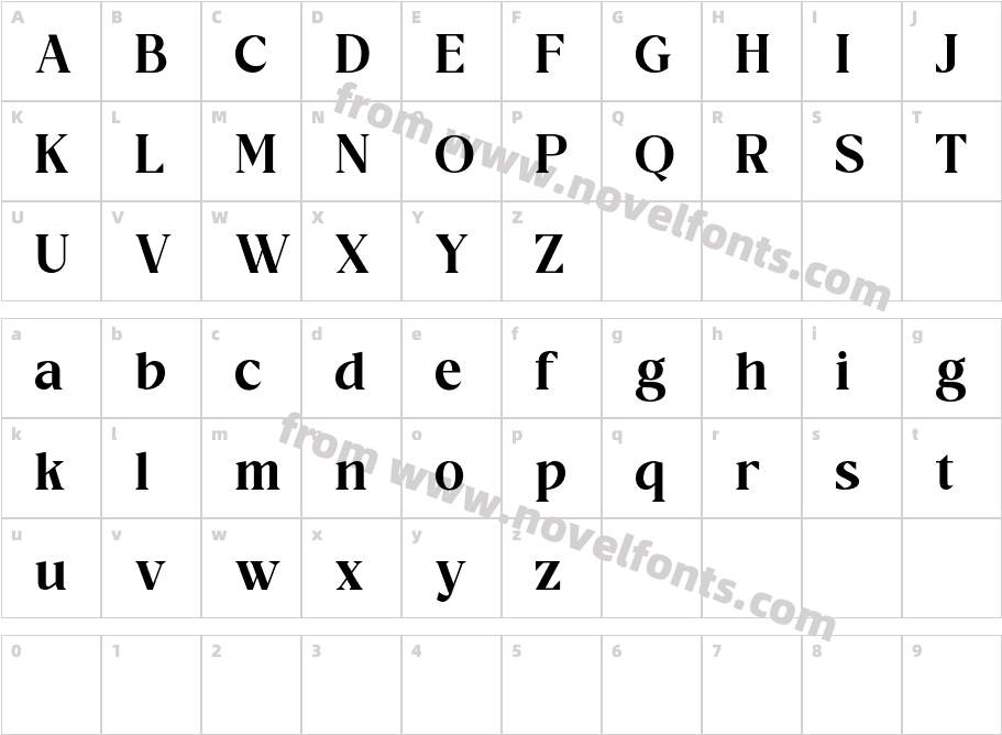 Raphen MadamDEMO RegularCharacter Map