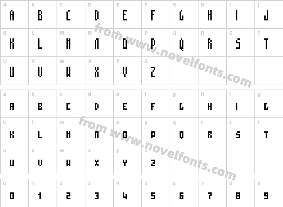 MosaicoSC SCCharacter Map