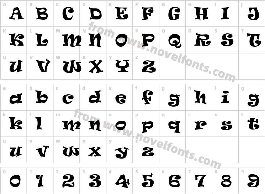 Ravie W00Character Map