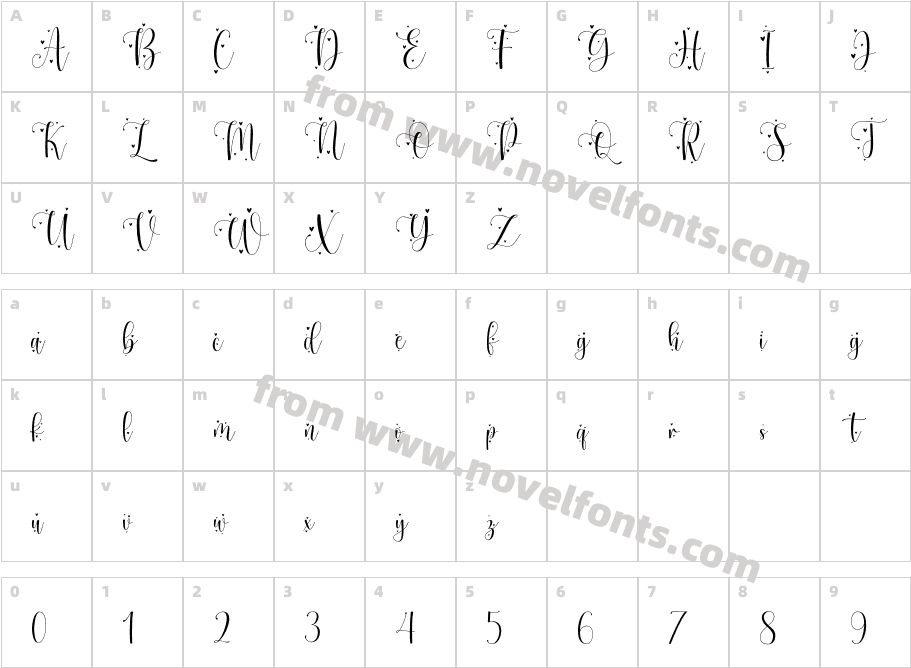 Mother Tongue - Personal UseCharacter Map