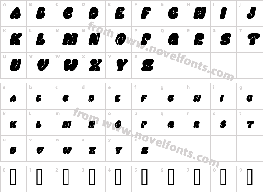 MotherhoodDisplaySCapsSSKCharacter Map