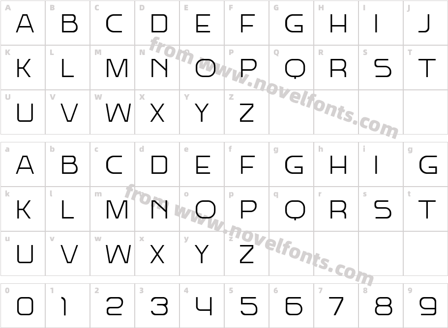 Redsans LightCharacter Map
