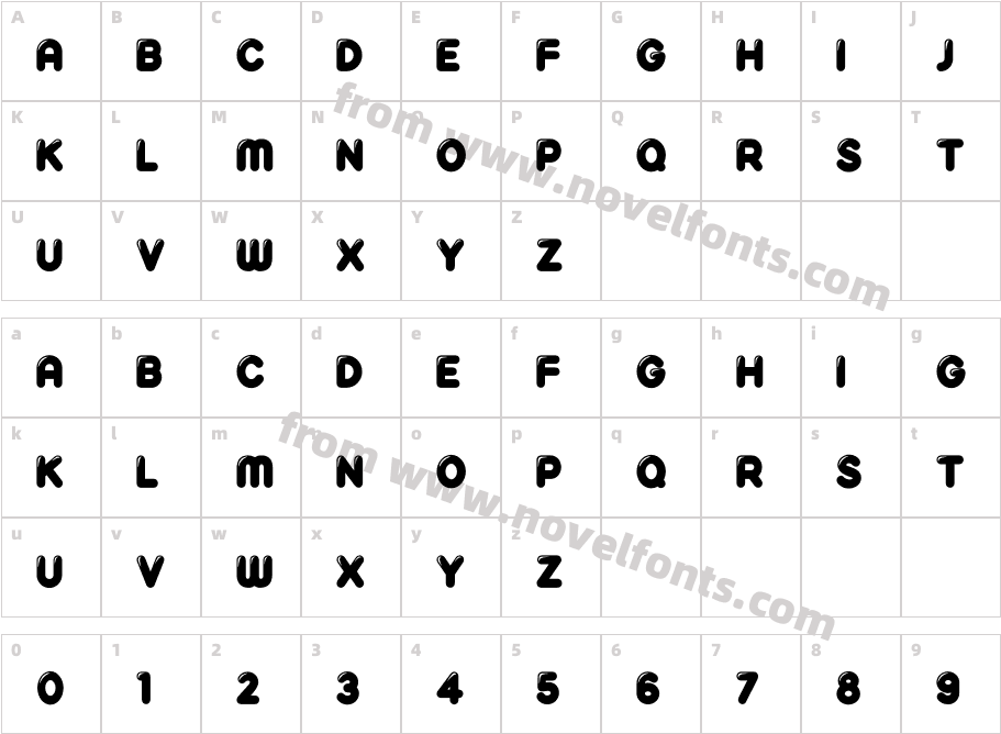 Reglisse FillCharacter Map