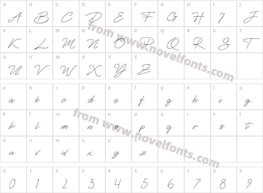 Reideva RegularCharacter Map