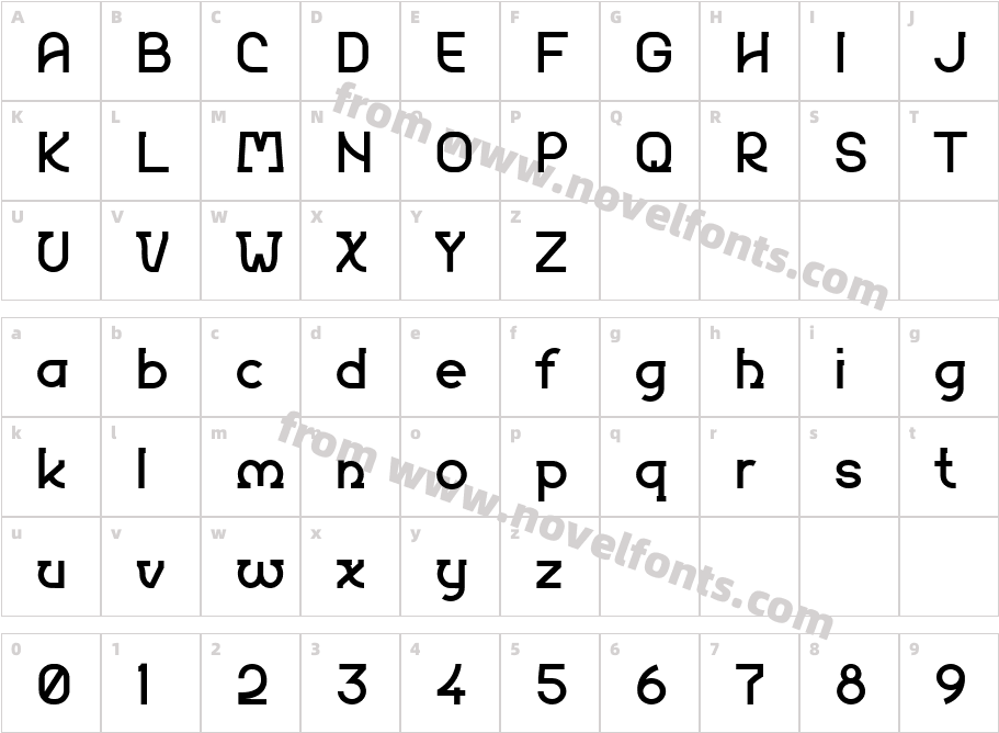 Remhu BoldCharacter Map