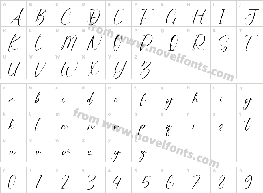 Remington Harmoni RegularCharacter Map