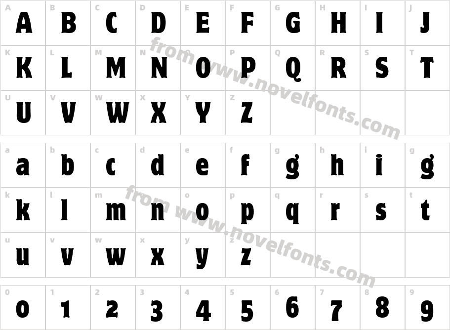 Motter Corpus Cond OS ITC TTCharacter Map