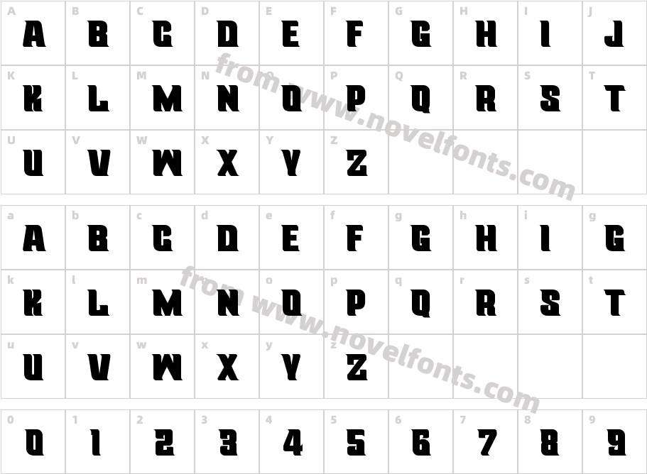 Remona RegularCharacter Map