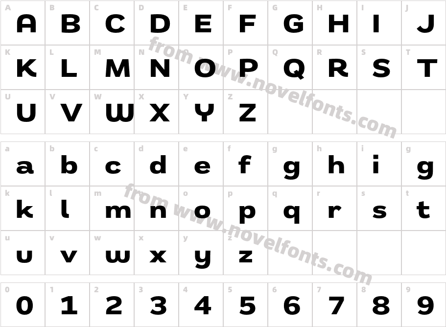 Remora Sans W4 BoldCharacter Map