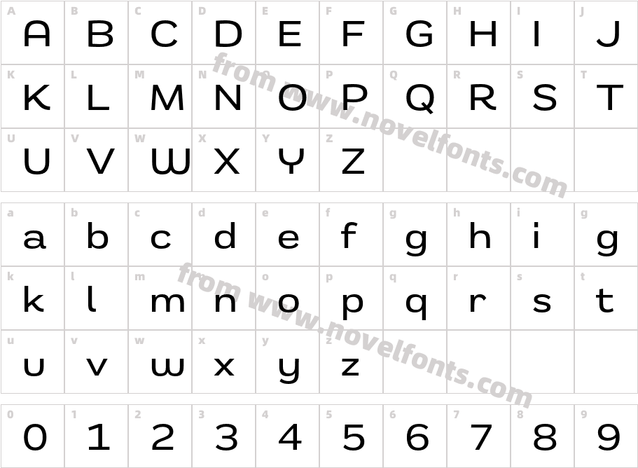 Remora Sans W4 MediumCharacter Map