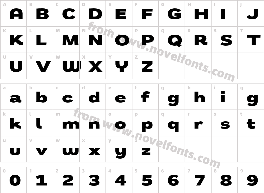 Remora Sans W5 BlackCharacter Map