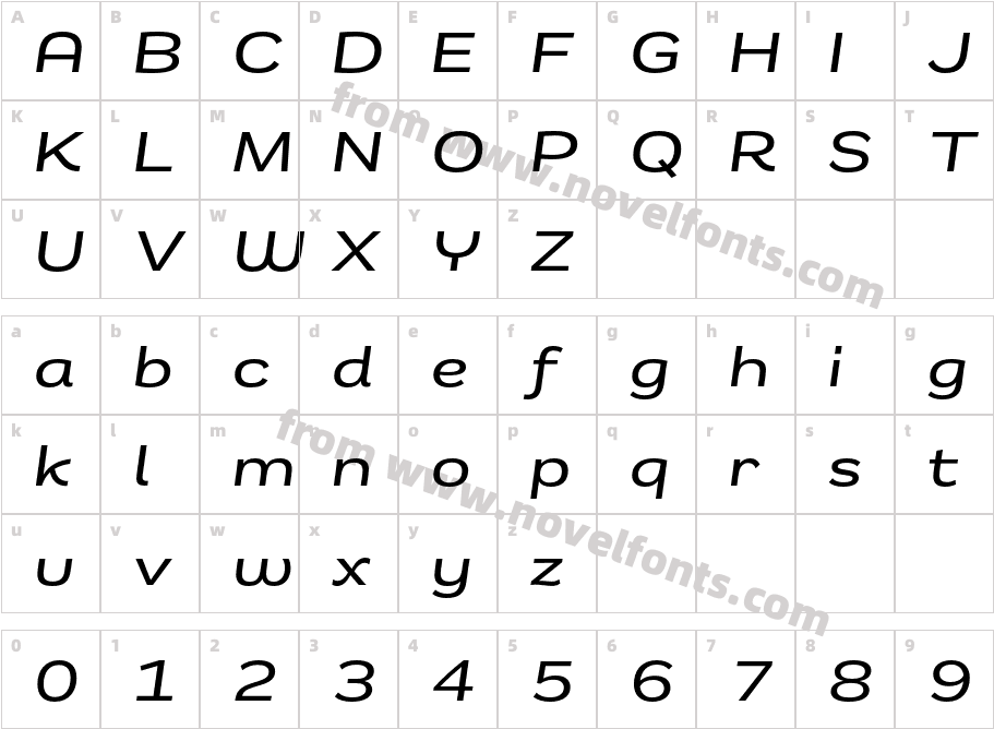 Remora Sans W5 Medium ItalicCharacter Map