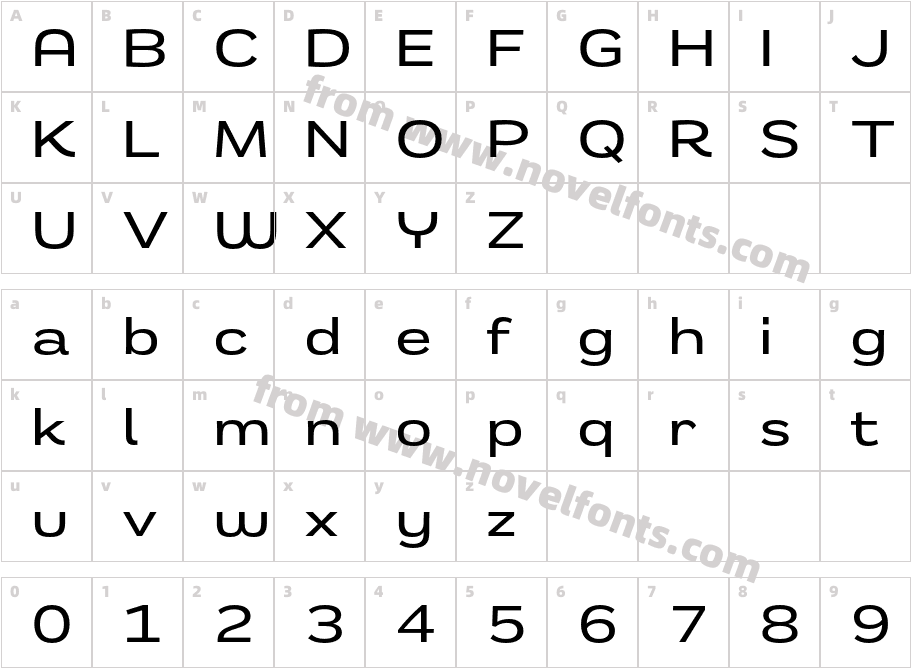 Remora Sans W5 MediumCharacter Map