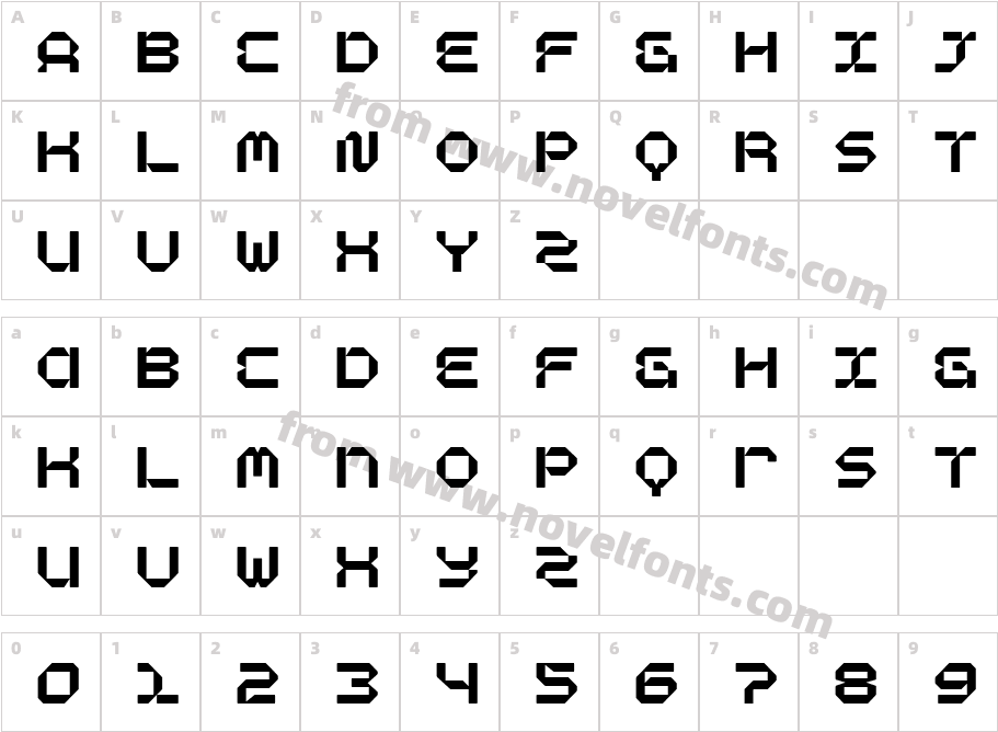 Rengat Mono DemoCharacter Map