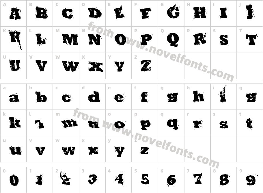 Repo Pocket Slab SerifCharacter Map