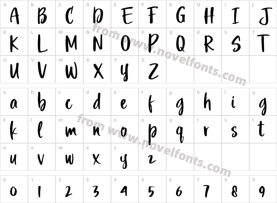 Mountty Free Personal UseCharacter Map