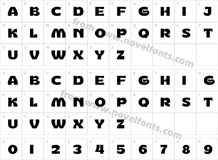 Retroguard Personal UseCharacter Map