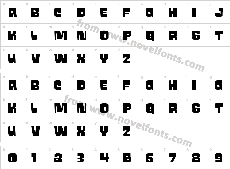 Movie Monster WideCharacter Map