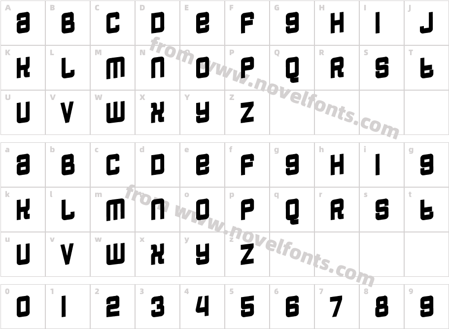 Rhythmically AdmiredCharacter Map