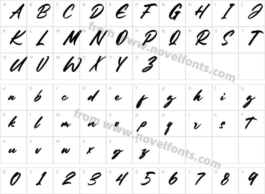 Rhytles RegularCharacter Map