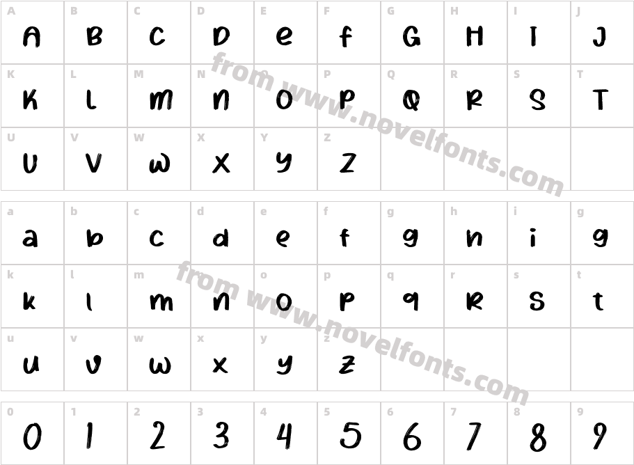 Rilayo Personal Use RegularCharacter Map