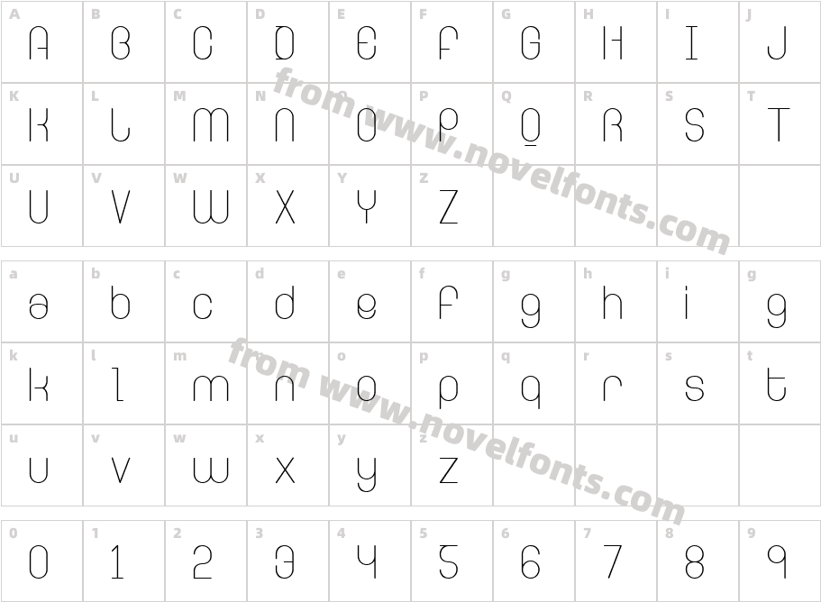 Ringer LightCharacter Map