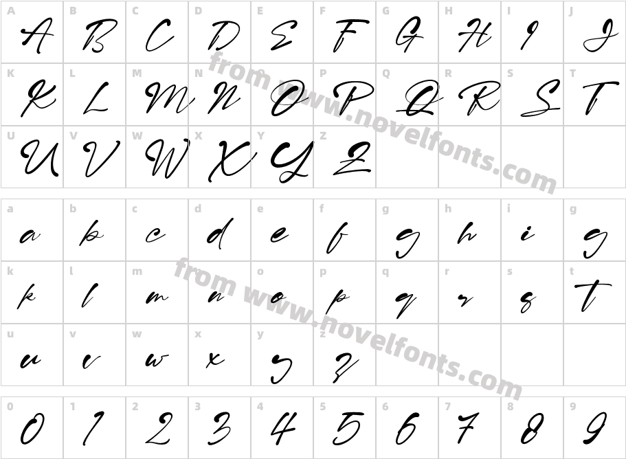 Risolla Calisto RegularCharacter Map