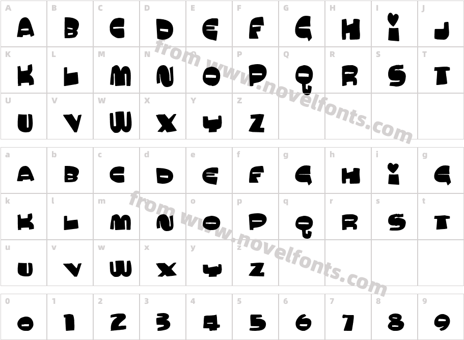 MuchoMachoCharacter Map