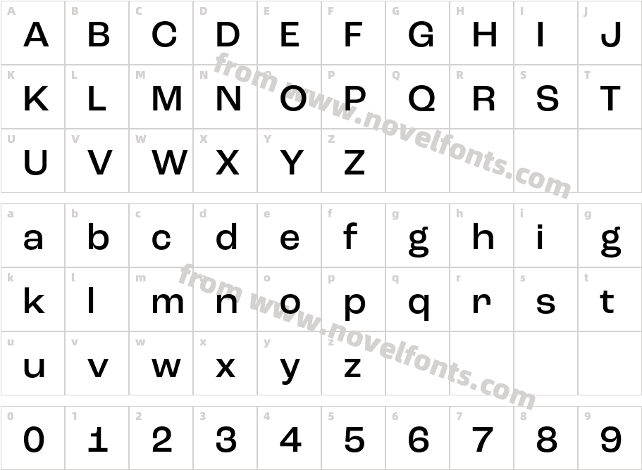 Roc Grotesk MediumCharacter Map