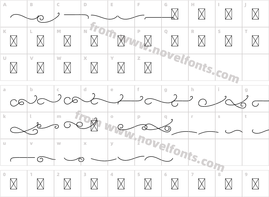 Rockrails Ornament RegularCharacter Map