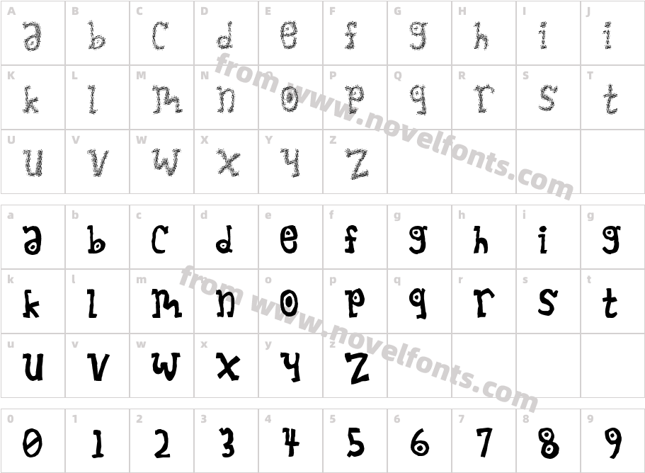 MuncheekinCharacter Map