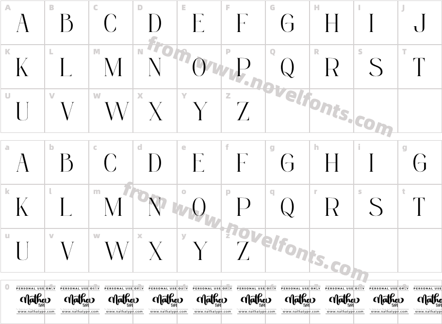 Romile Personal UseCharacter Map