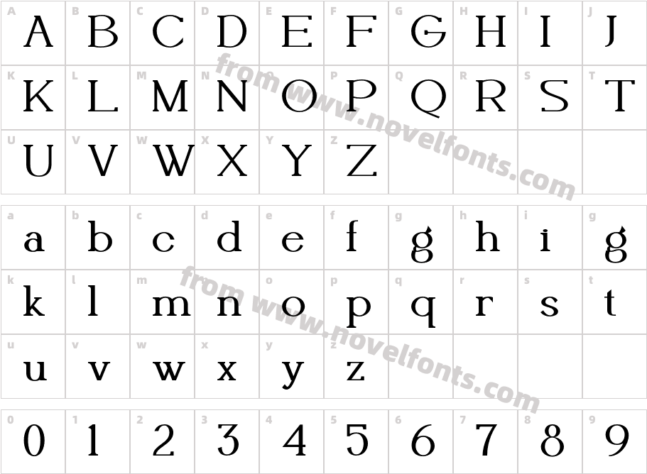 Rosemarine BoldCharacter Map