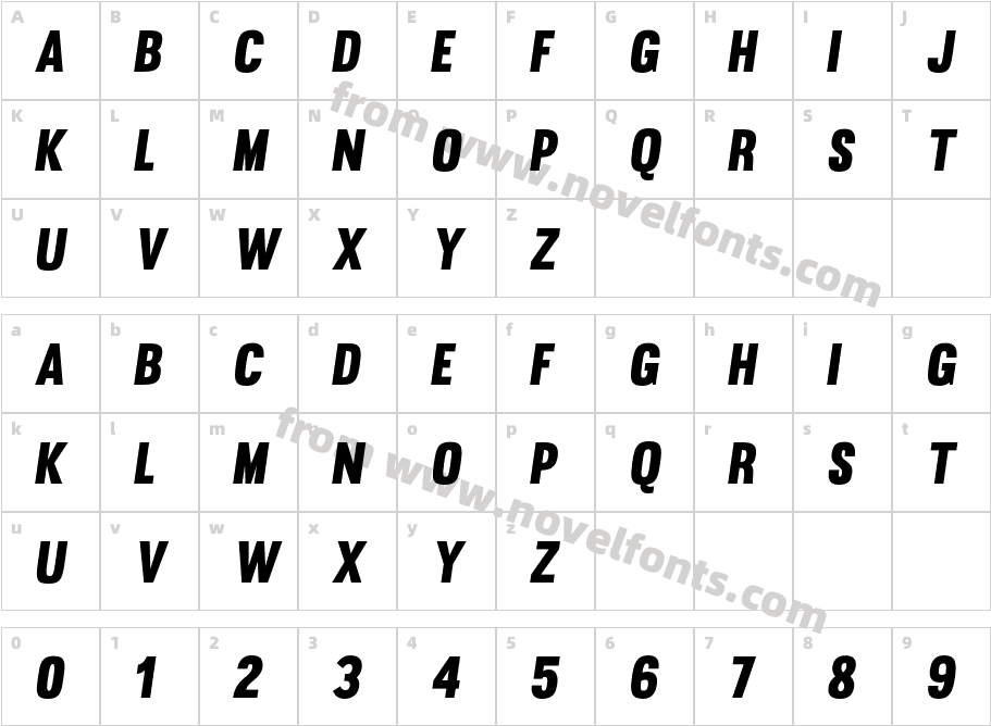 Muro-SlantCharacter Map